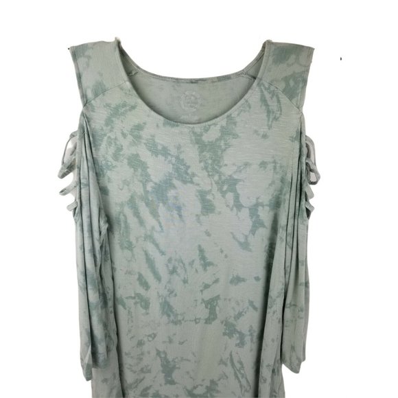 Maurices 24/7 Womens Large 3/4 Sleeve Crew Neck Shirt Multi-Color - Picture 1 of 8